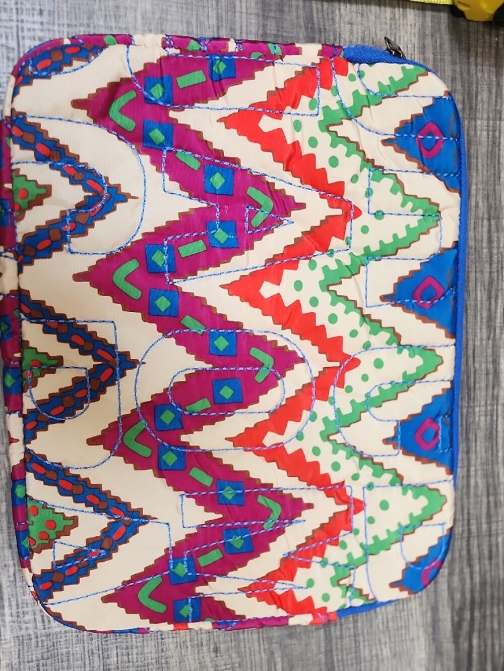 Marc Jacobs Colorful Geo Chevron Quilted Pouch - Picture 4 of 6
